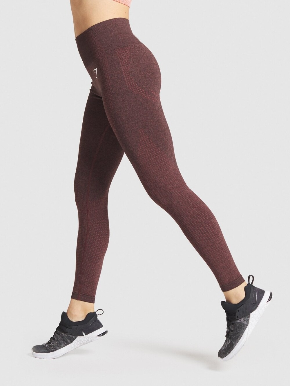 Gymshark Vital Seamless Legging Cherry Brown Marl